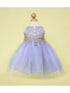 Baby Girls Lilac Gold Lace Embroidered Tulle Flower Girl Dress 6-24M SophiasStyle.com