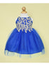Baby Girls Royal Blue Gold Lace Embroidered Tulle Flower Girl Dress 6-24M SophiasStyle.com
