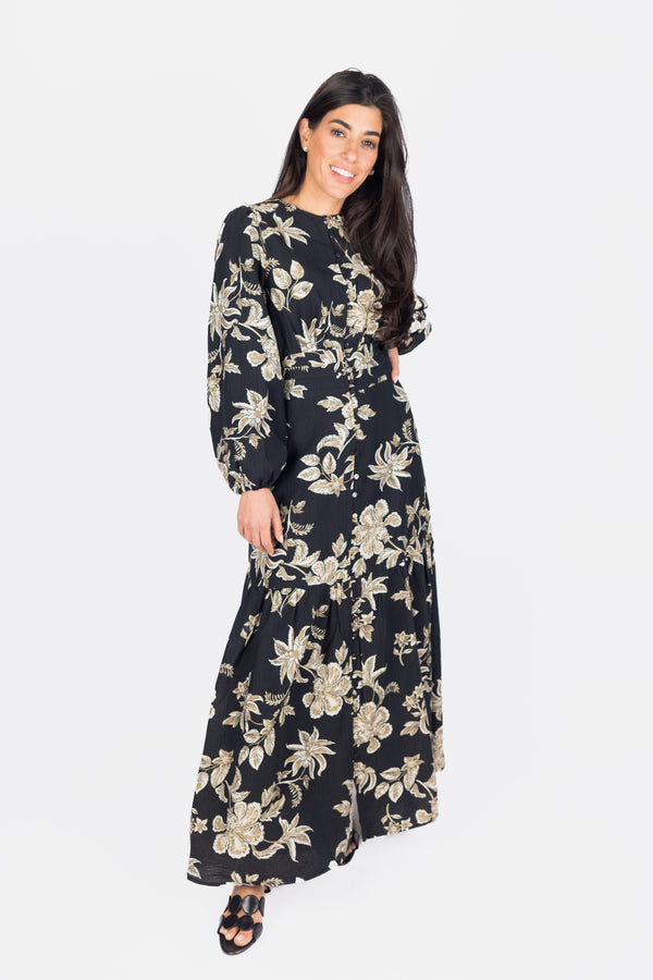 josephine-dress-black-beige Yakira Bella Sophia's Style-womens-sizes-XS-1