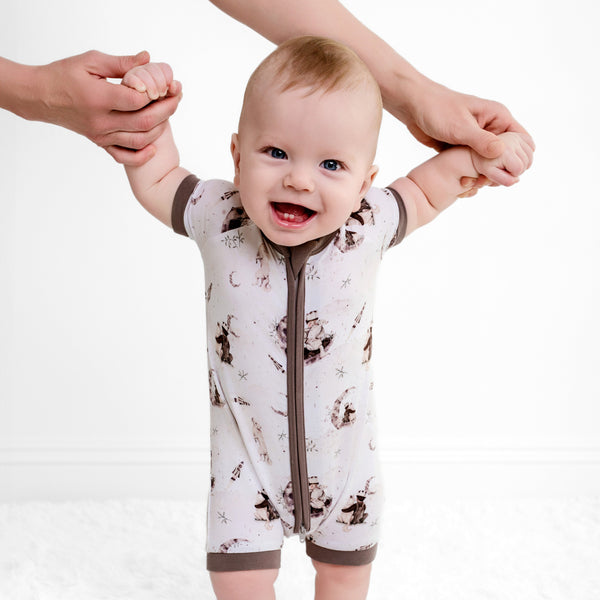 celestie-bestie-short-sleeve-romper Big Dreams Little Jammie Session Sophia's Style-1