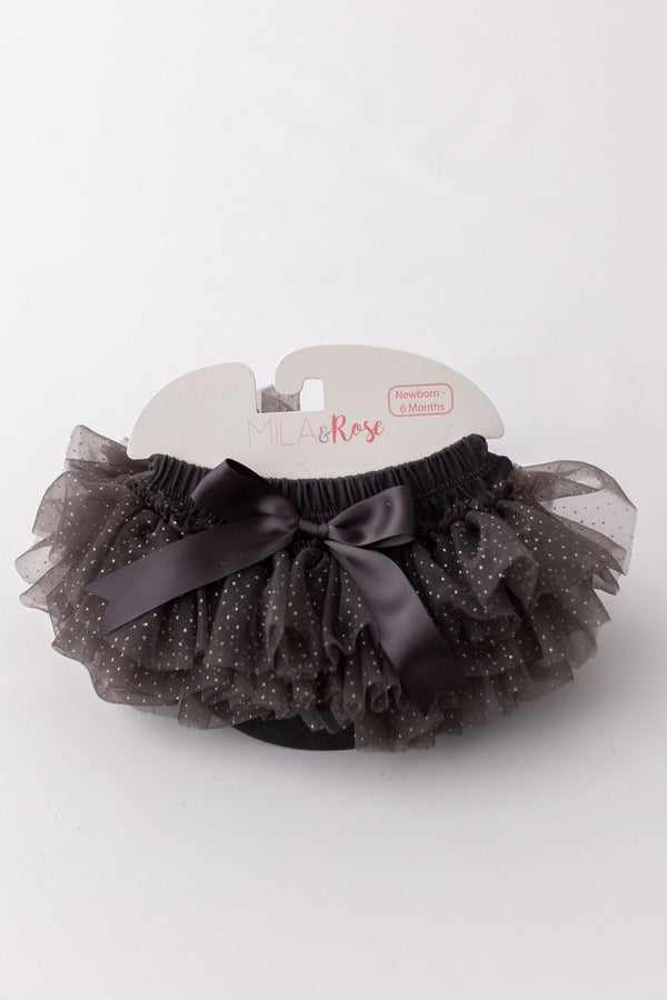 sale-charcoal-silver-glitter-ruffle-tutu-bloomer-sophias-styleTutu Bloomer-1