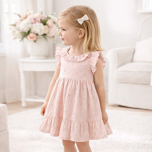 eyelet-girls-cotton-dress-for-special-occasions-pink-sophias-style-2