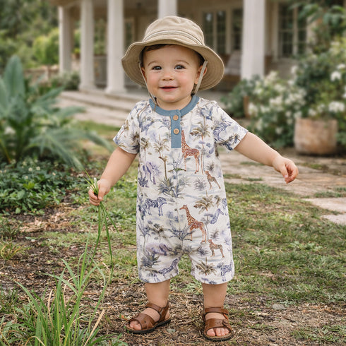 jungle-safari-bamboo-baby-boy-shorty-romper-sophias-style-2