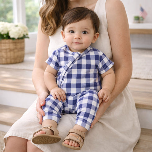 picnic-plaid-bamboo-baby-zipper-romper-w-convertible-cuffs-sophias-style-2