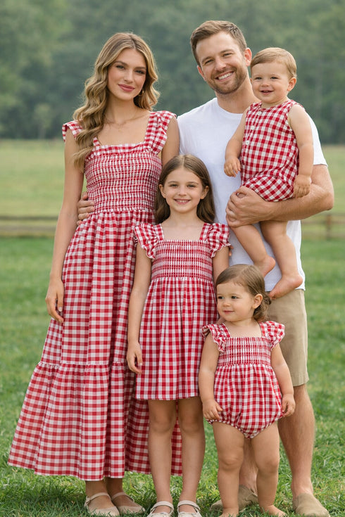 summer-plaid-smocked-ruffle-boys-romper-sibling-outfits-Sophia's Style-7