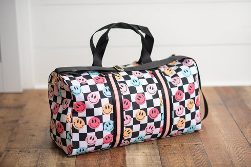 girls-checkered-dance-bag-travel-bag-duffel-bag-oopsie-daisy-sophias-styleBag-1