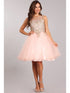 Girls Blush Gold Trim Wire Tulle Flower Girl Junior Bridesmaid Dress 4-20