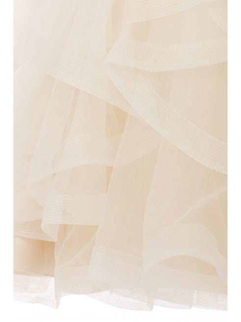 Girls Multi Color Lace Rhinestone Brooch Satin Ribbon Flower Girl Dress 2-16 - SophiasStyle.com