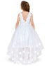 Girls Multi Color Lace 3D Flowers Pearl Trim Tulle Special Occasion Dress 2-16 - SophiasStyle.com