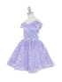 Girls Rainbow Sequin Off Shoulder Short Party Dress, Sizes 2-16 - SophiasStyle.com