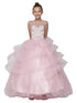 Girls Multi Color Jewel Bodice Ocean Waves Skirt Junior Bridesmaid Dress 2-20 - SophiasStyle.com