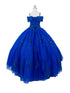 Girls Bliss Multi Color Sweetheart Sequin Glitter Lace Train Ball Gown 2-16 - SophiasStyle.com