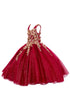 Bliss Multi-Color Metallic 3D Butterflies Glitter Tulle Pageant Princess Dress Gown 2-16 - SophiasStyle.com