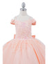 Girls Multi Color Bliss Mini Quince Off-Shoulder Tail Pageant Dress 2-16 - SophiasStyle.com