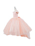 Girls Multi Color Bliss Mini Quince Off-Shoulder Tail Pageant Dress 2-16 - SophiasStyle.com