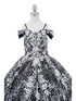 Bliss Girls 3D Puff Print Effect Glitter Tulle Ball Gown, Sizes 2-16 - SophiasStyle.com