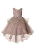 Girls Lace Applique High Low Bridesmaid Dress 2-12 - SophiasStyle.com