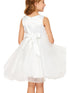 Girls Multi Color Lala & Erina 3D Flowers Adorned Tulle Flower Girl Dress 2-12 - SophiasStyle.com