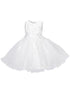 Girls Multi Color Lala & Erina 3D Flowers Adorned Tulle Flower Girl Dress 2-12 - SophiasStyle.com