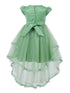 Girls Multi Color Lala & Erina Sequin Lace High Low Flower Girl Dress 2-12 - SophiasStyle.com