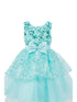 Girls Multi Color Lala & Erina Sequin Ribbon Adorned Flower Girl Dress 2-12 - SophiasStyle.com