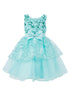 Girls Multi Color Lala & Erina Sequin Ribbon Adorned Flower Girl Dress 2-12 - SophiasStyle.com