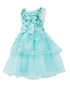 Girls Multi Color Lala & Erina Sequin Ribbon Adorned Flower Girl Dress 2-12 - SophiasStyle.com