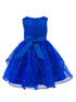Girls Multi Color Lala & Erina Sequin Ribbon Adorned Flower Girl Dress 2-12 - SophiasStyle.com