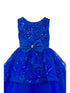 Girls Multi Color Lala & Erina Sequin Ribbon Adorned Flower Girl Dress 2-12 - SophiasStyle.com