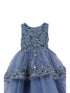 Girls Multi Color Lala & Erina Sleeveless Sequin Lace Flower Girl Dress 2-12 - SophiasStyle.com