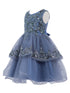 Girls Multi Color Lala & Erina Sleeveless Sequin Lace Flower Girl Dress 2-12 - SophiasStyle.com