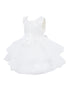 Baby Girls Lala & Erina Ivory Lace Rose Adorned Flower Girl Dress 3-24M front