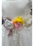 Baby Girls Lala & Erina Ivory Satin Lace Headband Flower Girl Dress 3-24M detail 2
