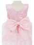 Baby Girls Lala & Erina Pink Lace Satin Flower Girl Dress 3-24M detail back