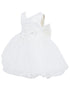 Baby Girls Lala & Erina White Lace Satin Flower Girl Dress 3-24M
