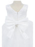 Baby Girls Lala & Erina White Lace Satin Flower Girl Dress 3-24M back detail