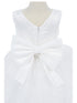 Baby Girls Lala & Erina White Lace Satin Flower Girl Dress 3-24M back detail
