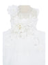Baby Girls Lala & Erina Ivory Tulle Lace 3D Applique Flower Girl Dress 3-24M front detail