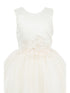 Girls Lala & Erina Champagne Satin Tulle Sequin Patch Flower Girl Dress 2-12 SophiasStyle.com detail
