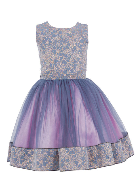 Girls Lala & Erina Royal Blue Jacket Shoulder Bag Dress 3Pc Outfit SophiasStyle.com 2