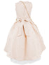 Girls Lala & Erina Champagne Jacquard High-Low Shoulder Bag 2Pc Dress Outfit 2-12 SophiasStyle.com back
