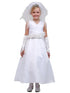 Big Girls White Choice Flower Sash Bridal Junior Bridesmaid Dress 8-16 - SophiasStyle.com