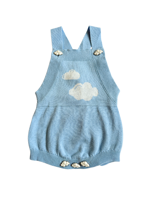 Cloud Dreams Romper - Powder Blue
