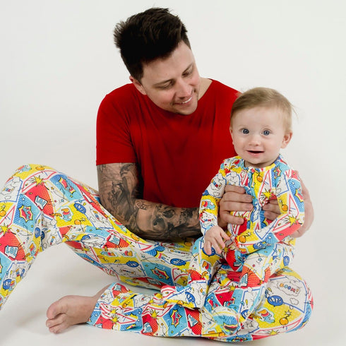 comic-hero-bamboo-mens-pajama-set- - Sophia's Style -6