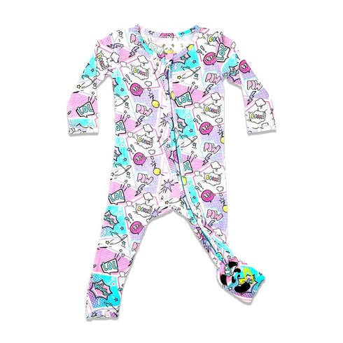 comic-purple-bamboo-convertible-footie-bellabu-bear - Sophia's Style -4