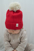luna-luca-pom-beanie-red Luna+Luca Baby - Sophia's Style-2