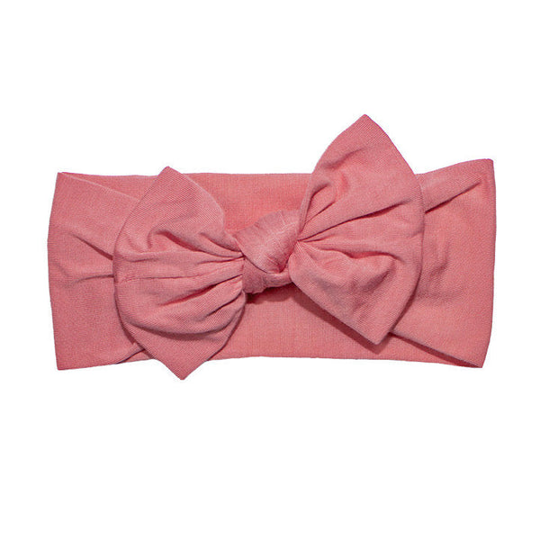 bow-headband-coral Presley Couture at Sophia's Style-Headbands-1