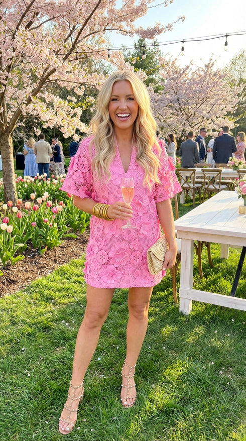 lulu-mini-dress-pink-punch-sophias-styleApparel & Accessories > Clothing > Dresses > Short Dresses-1