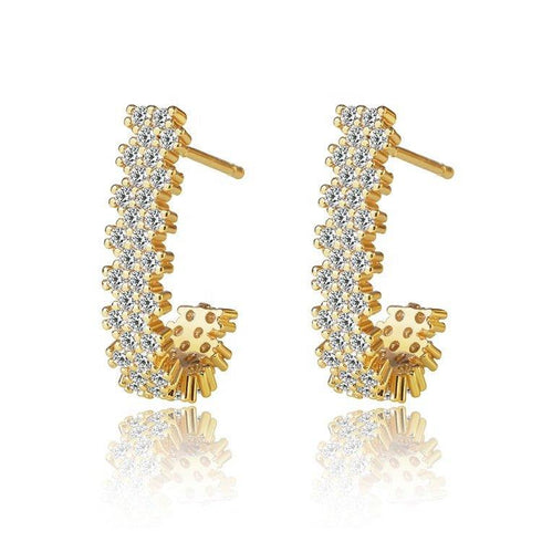cubic-zirconia-j-hoop-earrings-Sophia's StyleEarrings-1