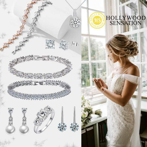cubic-zirconia-tennis-bracelet-with-oval-and-round-cut-aaa-cubic-zirconia-Sophia's Style-6